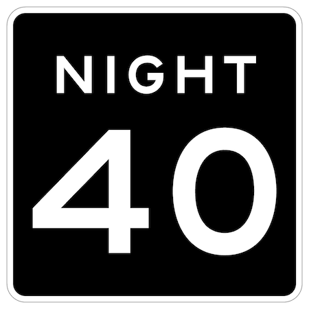 Sign Solutions Usa 48 in Height, 48 in Width, Aluminum, Square DUS08DWT4848R2-3P40